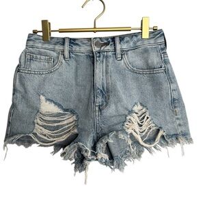 PACSUN  Ripped Jean Shorts SIZE 25